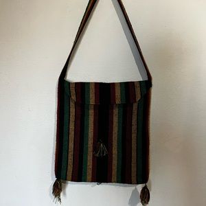 Rasta colored crossbody bag